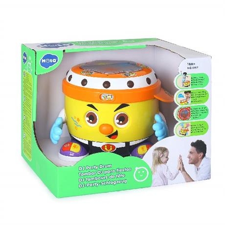 Интерактивная музыкальная игрушка Hola Toys Веселый барабан (6107) мелодии, звуковые эффекты, английские фразы 0