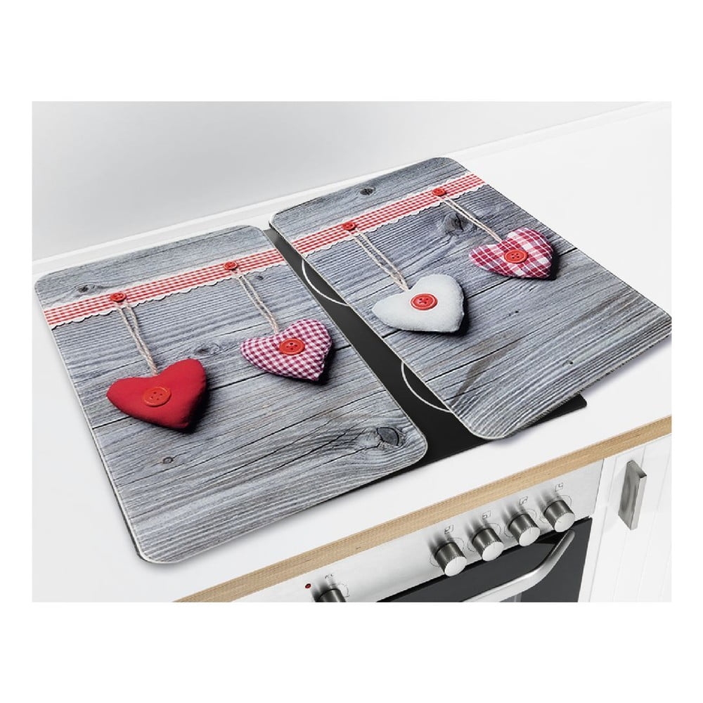 Набор кухонных панелей Wenko Heart, 52 х 30 см, стеклянные 0