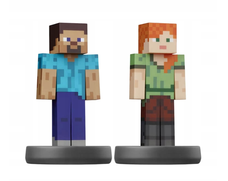 Фигурка Nintendo Amiibo Super Smash Bros Minecraft Steve Alex No.89  0