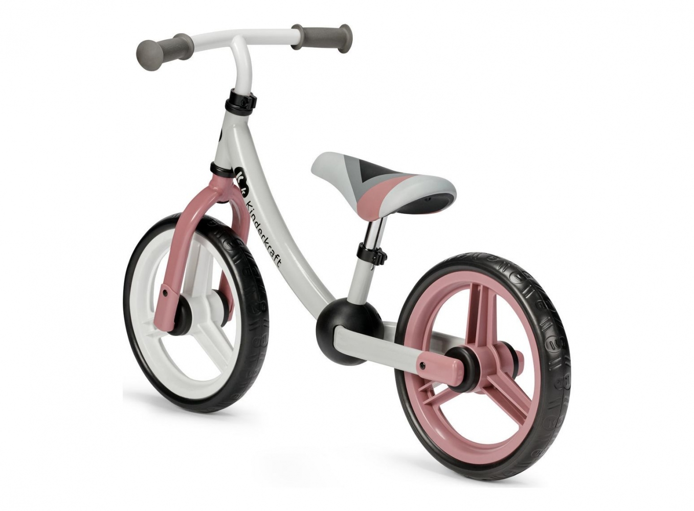 Беговел KinderKraft 2 Way Next бело - розовый 0