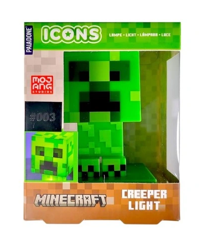 Лампа-фигурка Paladone Minecraft Creeper Icon Крипер 11 см (22812) 0