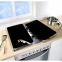 Набор кухонных панелей Wenko Universal Black, 52 х 30 см, стеклянные 1
