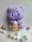  Игрушка-антистересс Сквиши Таба Мишка фиолетовый (22838) 0