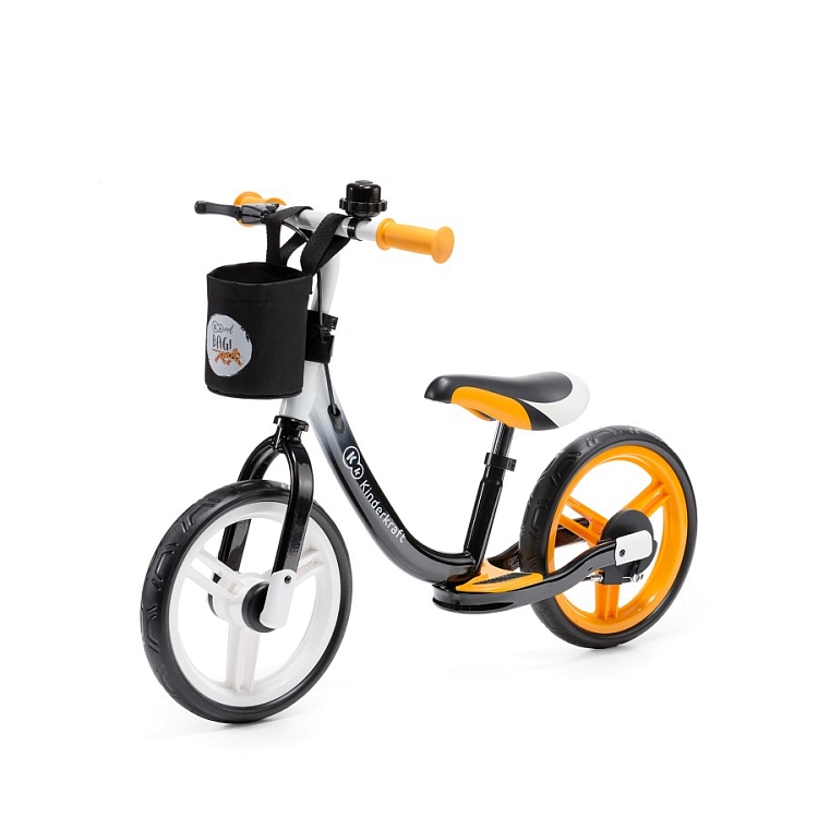 Беговел KinderKraft Space Orange с ручным тормозом