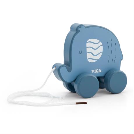 Деревянная каталка Viga Toys PolarB Слоник (44004) синый