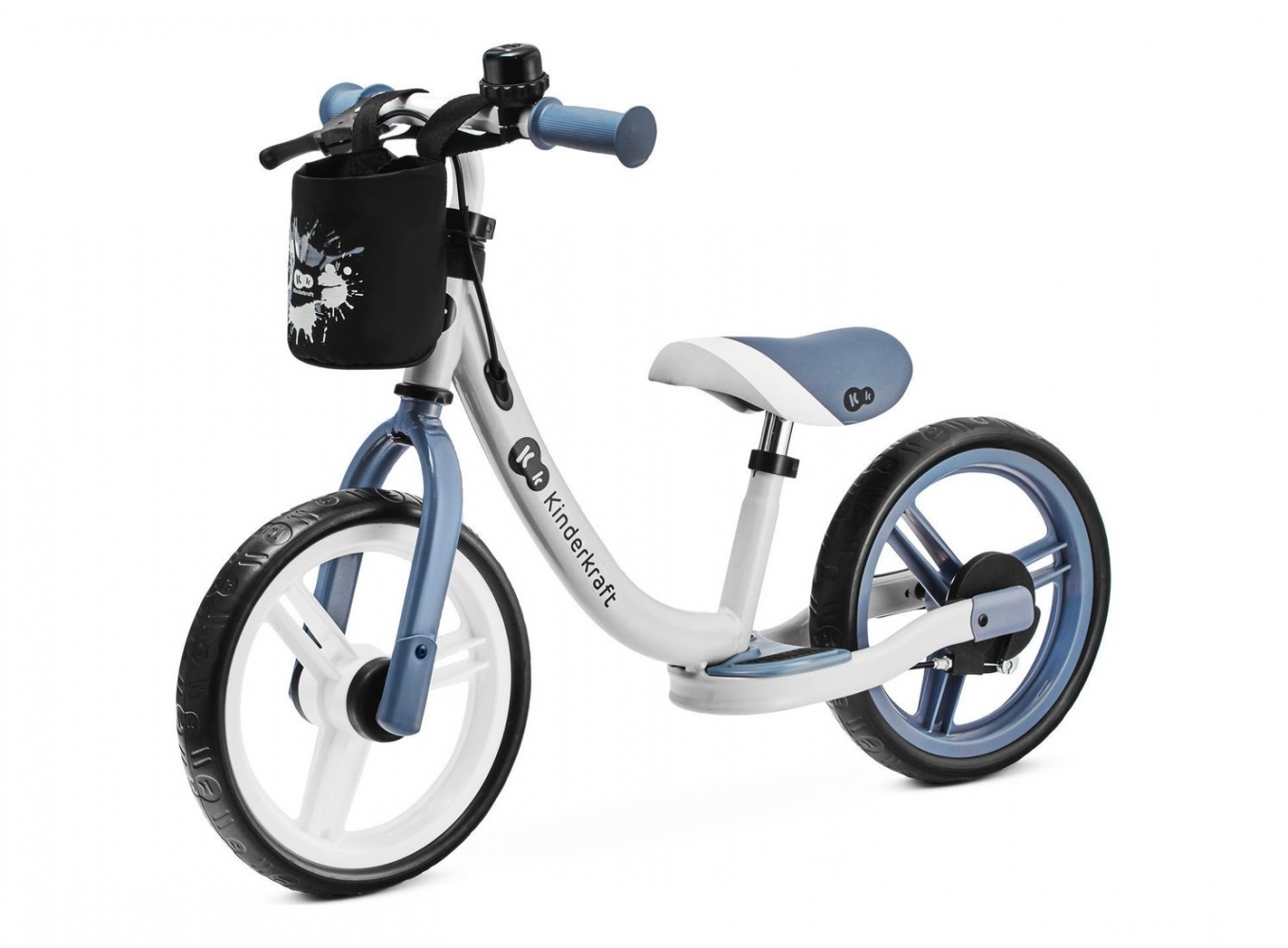 Беговел KinderKraft Space New Sapphire Blue с ручным тормозом
