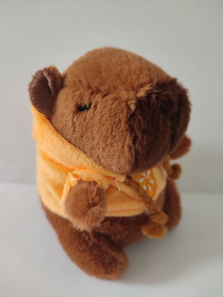 Мягкая плюшевая игрушка - брелок Капибара в худи capybara 12 см (22895)
