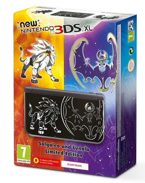 New Nintendo 3DS XL Solgaleo and Lunala Limited Edition