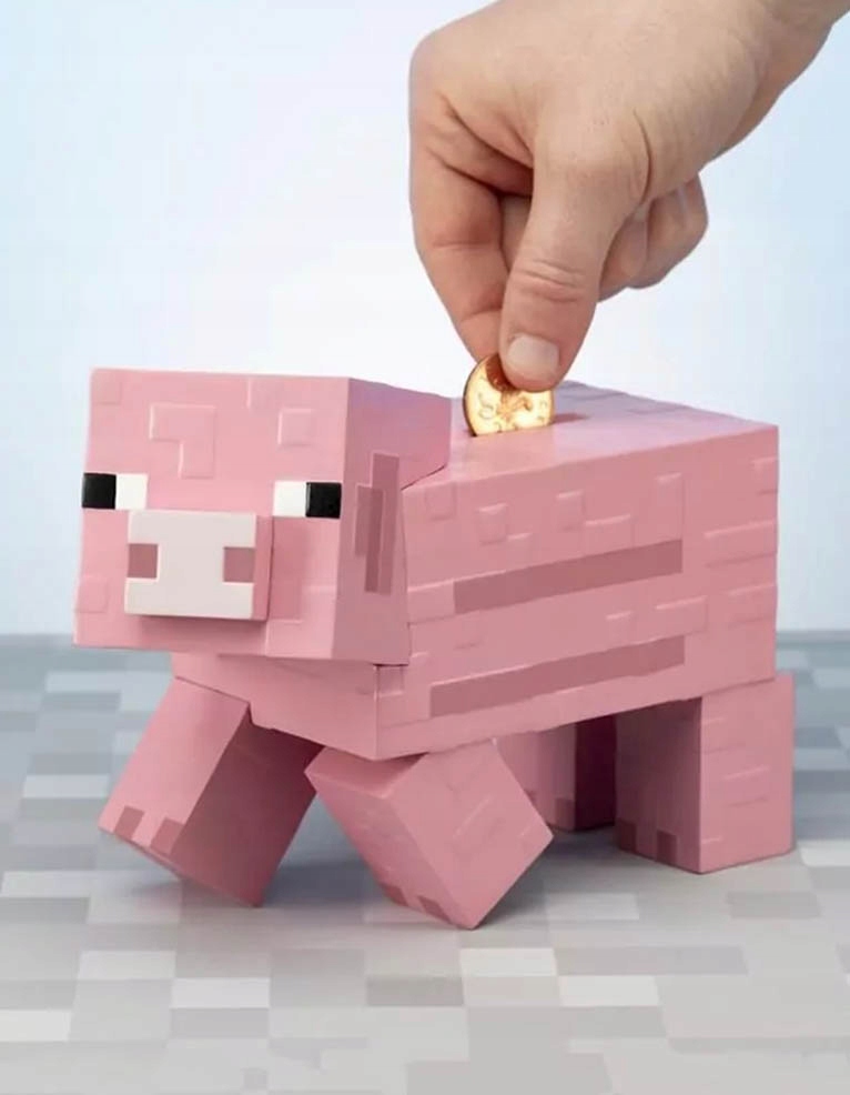 Копилка Paladone Minecraft Pink Pig Розовая Свинка 