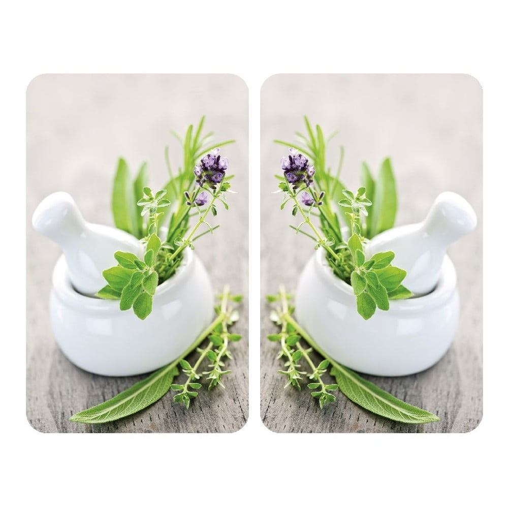 Набор кухонных панелей Wenko Herbal 52 х 30 см, стеклянные 