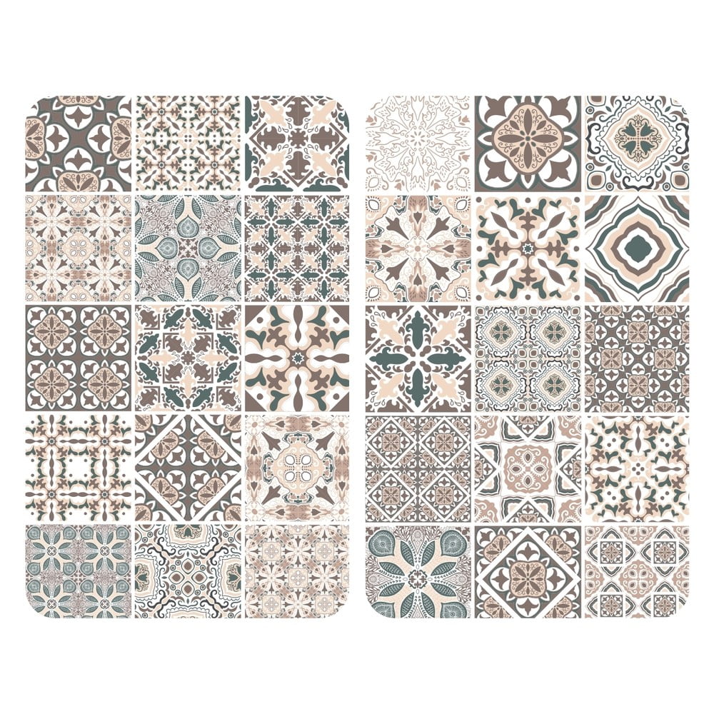 Набор кухонных панелей Wenko Universal Tile, 52 х 30 см, стеклянные