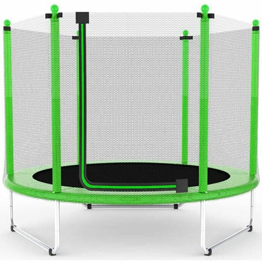 Батут Atleto 152 см з сіткою зелений (5 ft) (21000111)