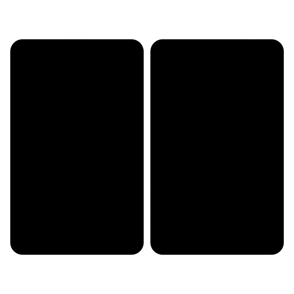 Набор кухонных панелей Wenko Universal Black, 52 х 30 см, стеклянные