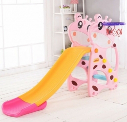 Детская горка пластиковая Toti (F - 58901) Жирафа 170 см розовый