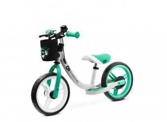 Беговел KinderKraft Space New Light Green с ручным тормозом