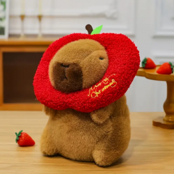 Мягкая игрушка «Капибара в яблоке» 14 см