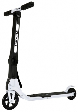 Самокат Hudora Tour White (sa-20200) двойная система складывания, ремень для переноски, рюкзак, до 100 кг