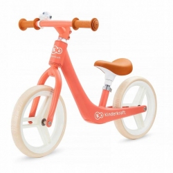 Беговел Kinderkraft Fly Plus Coral (розово-оранжевый)