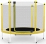 Батут Atleto 152 см з сіткою жовтий (5 ft) (21000100)