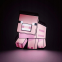 Лампа-фигурка Paladone Minecraft Розовая Свинка Pig Light Icon (16 см)