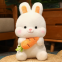 Мягкая плюшевая игрушка Зайчик с морковкой 26 см