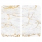Набор кухонных панелей Wenko Marble, 52 х 30 см, стеклянные, бело - золотой цвет